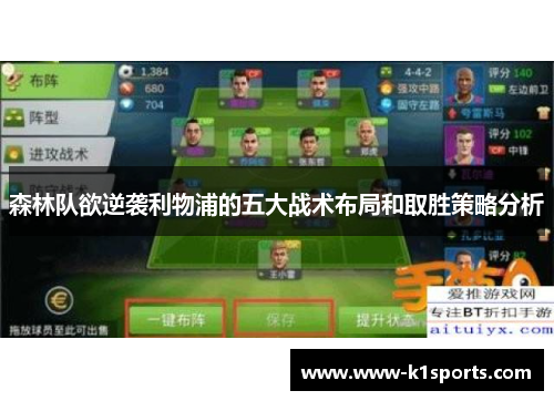 森林队欲逆袭利物浦的五大战术布局和取胜策略分析